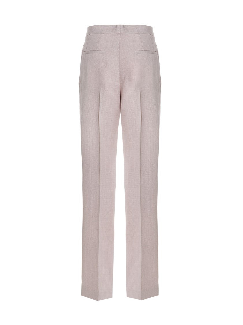 Jil Sander Refined Slim Pants In Viscose And Silk Blend