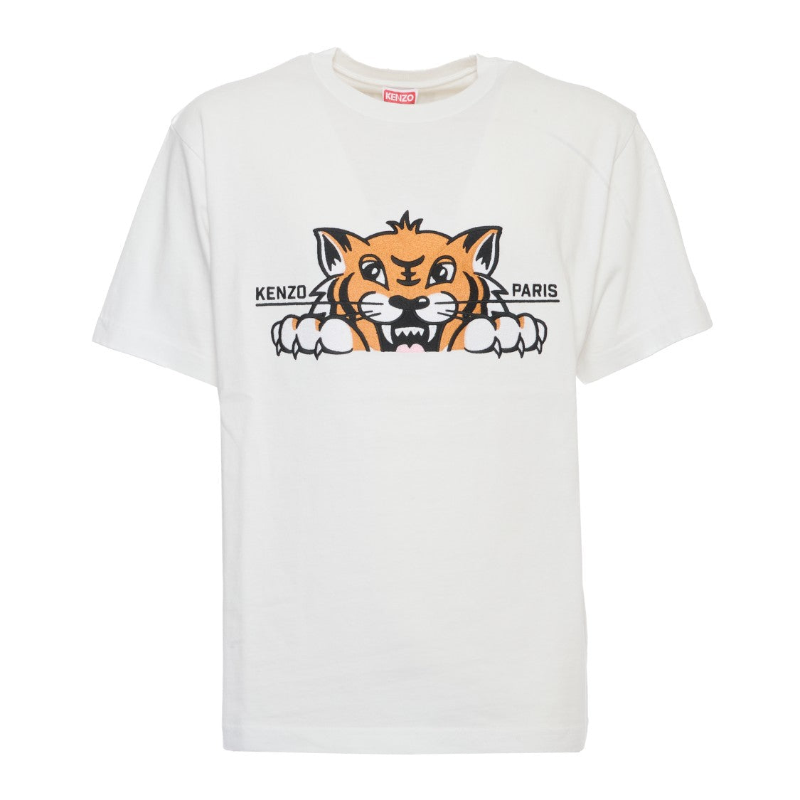 Kenzo Oversized T-Shirt With Embroidered Happy Tiger Design