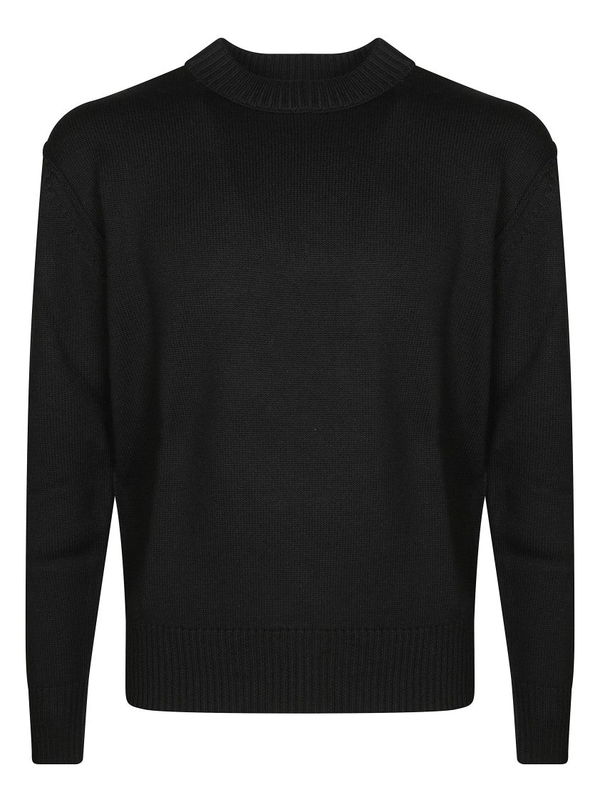 Paolo Pecora High Neck Ribbed Knit Sweater