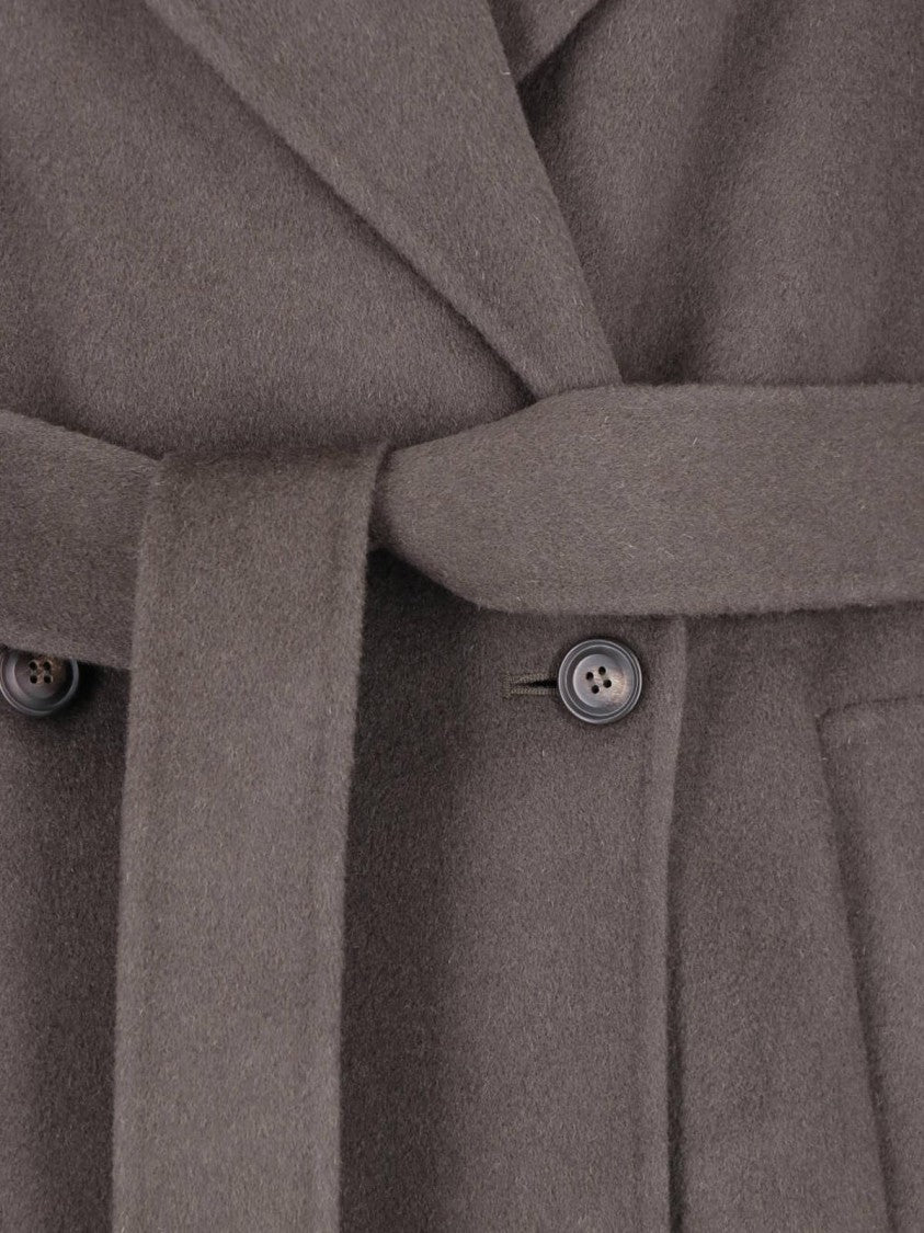 Ivy & Oak Grey Iocybele Wide Lapel Wool Coat