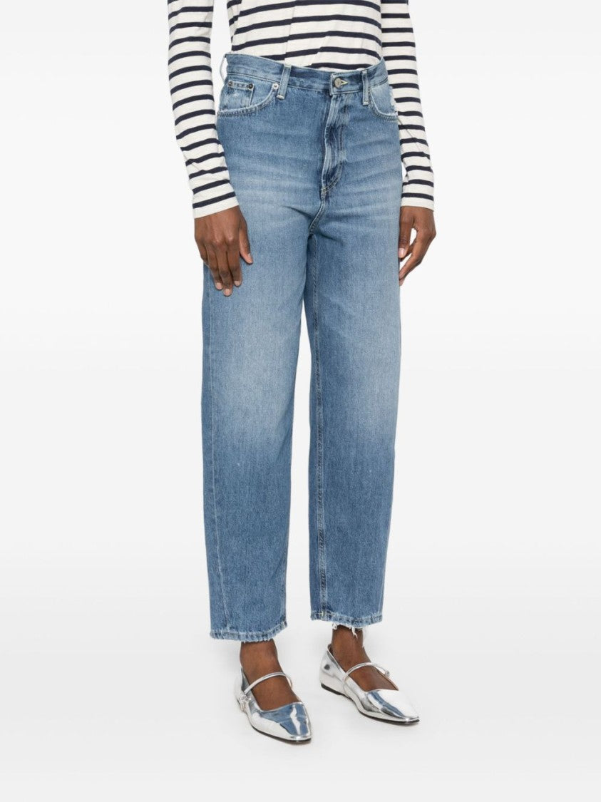 Dondup High-Waisted Loose Fit Denim Jeans