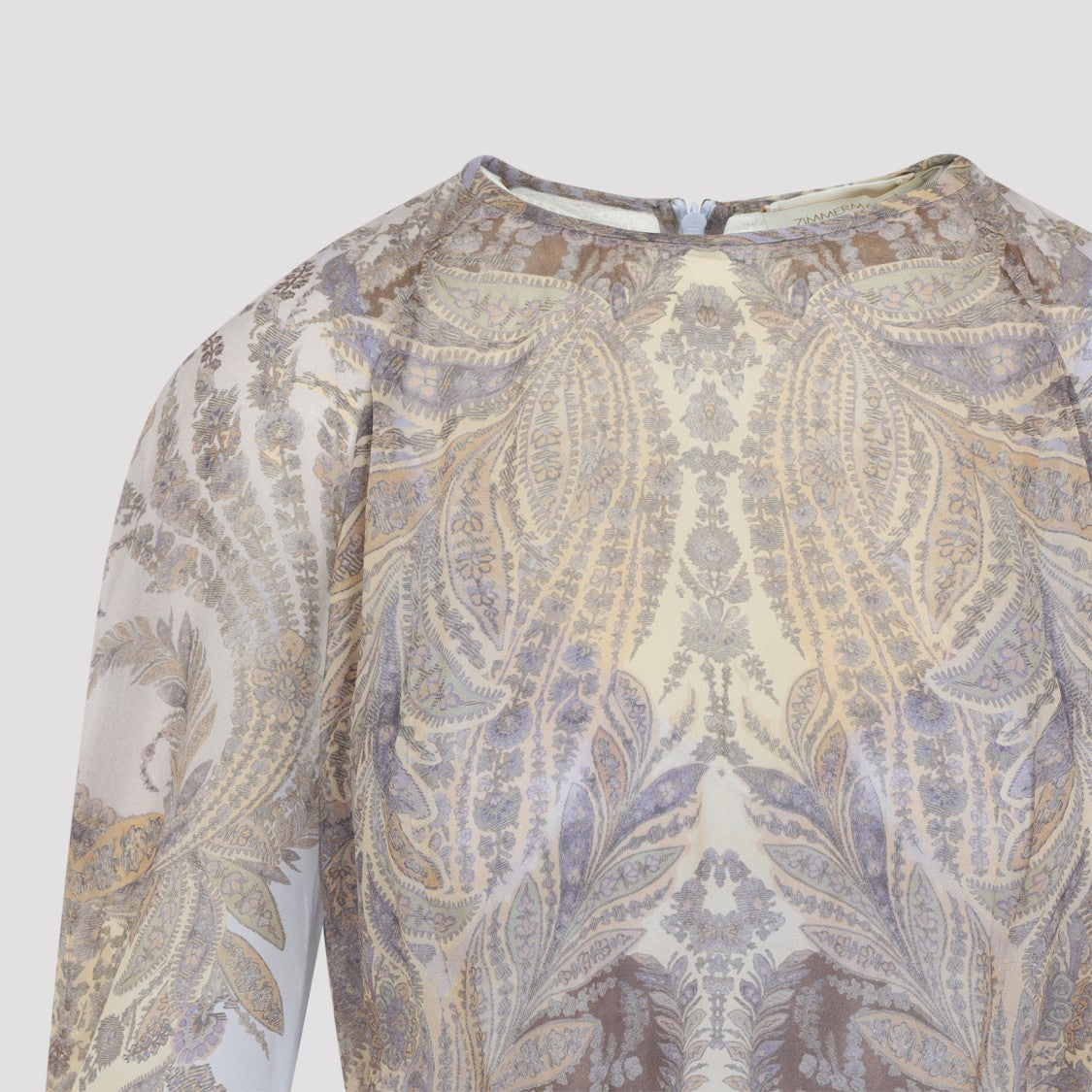 Zimmermann Lilac Paisley Hypnotic Sheath Dress