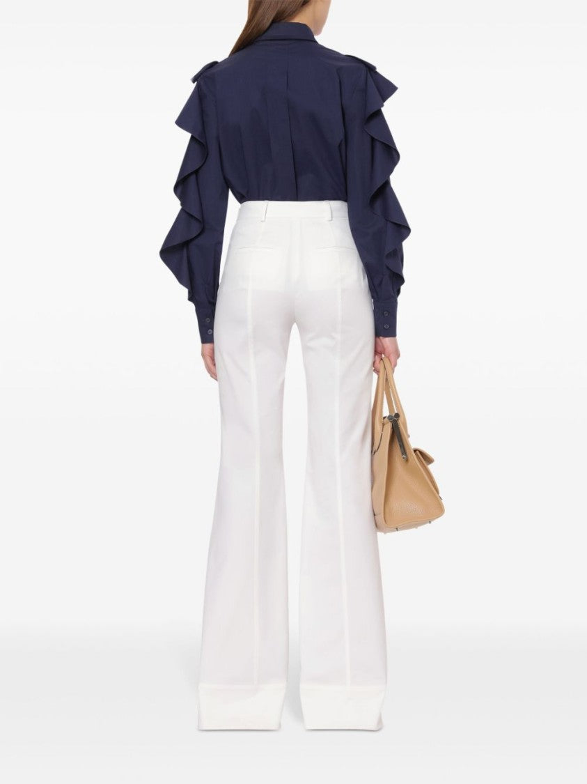 Alberta Ferretti Button-Down Blue Shirt