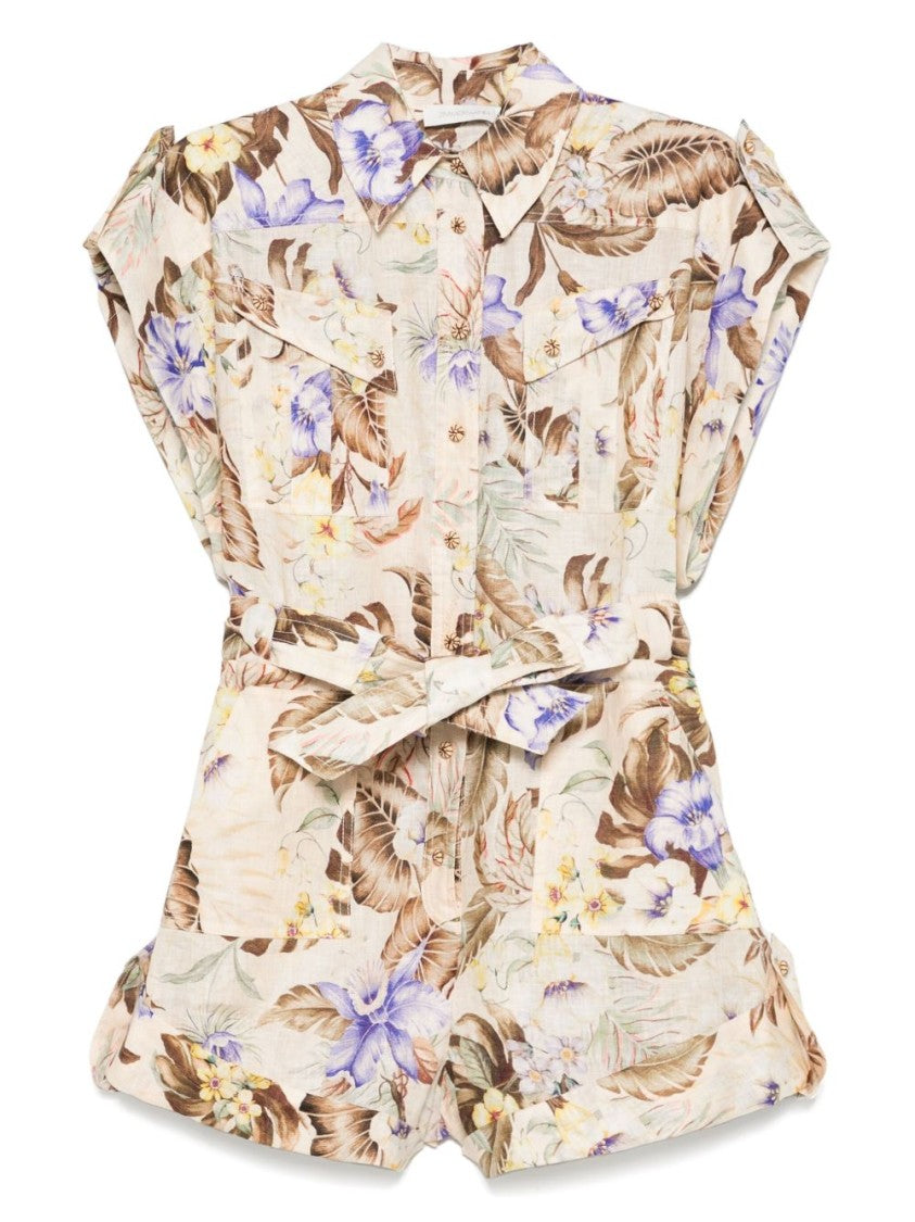 Zimmermann Coco Cuffed Playsuit