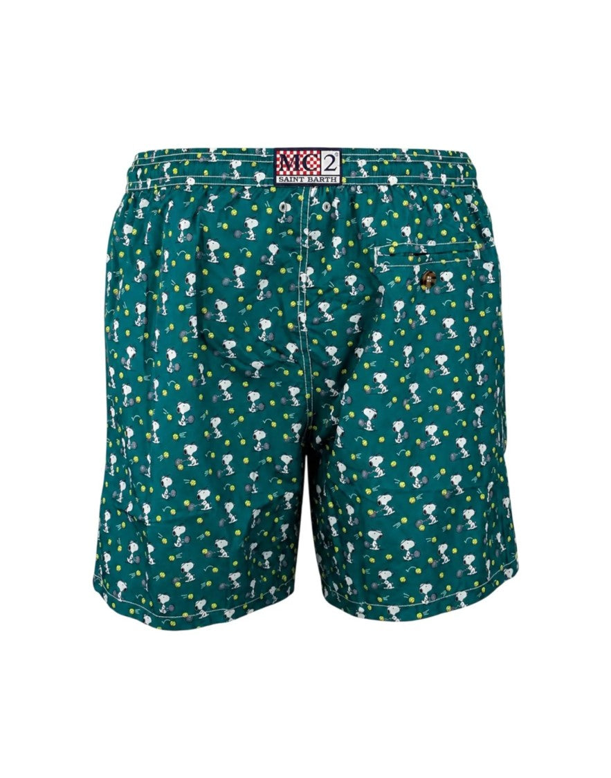 Mc2 Saint Barth Green Lighting Micro Fantasy Swim Shorts