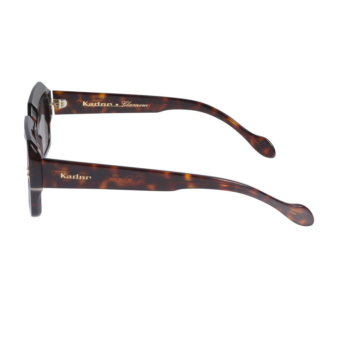 Kador Evy Glamour Bold Rectangular Tortoiseshell Sunglasses With Gradient Lenses