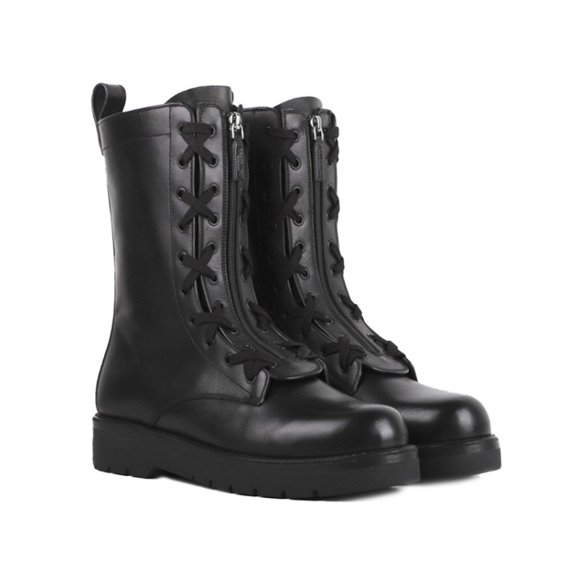 Valentino Combat Leather Boots