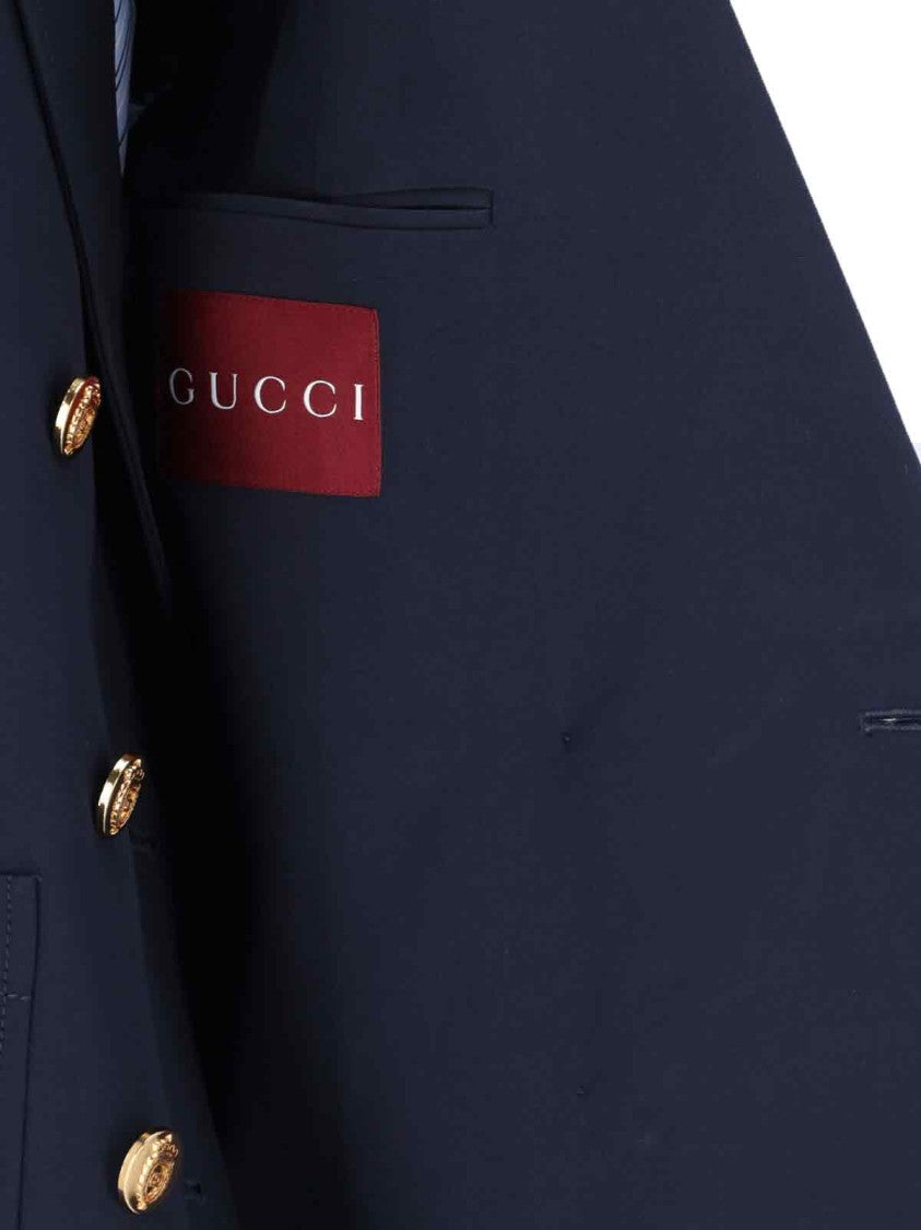 Gucci Double-Breasted Blazer – Navy