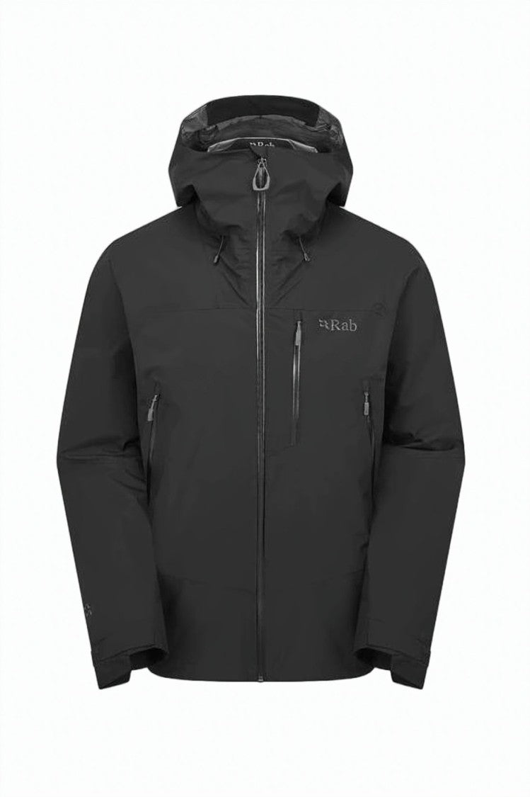 Rab Minimalist Black Zip-Up Jacket With Hood