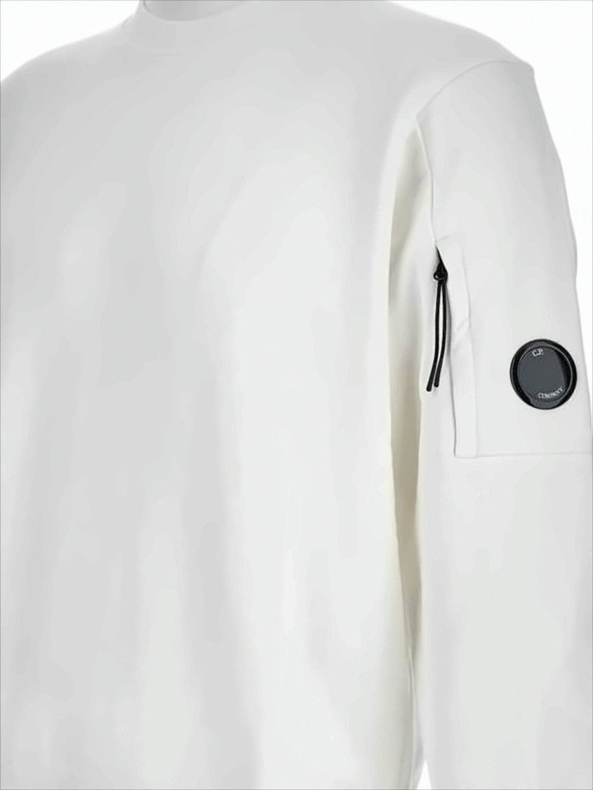 C.P. Company Long-Sleeve Minimalist Cotton T-Shirt With Zippered Pocket