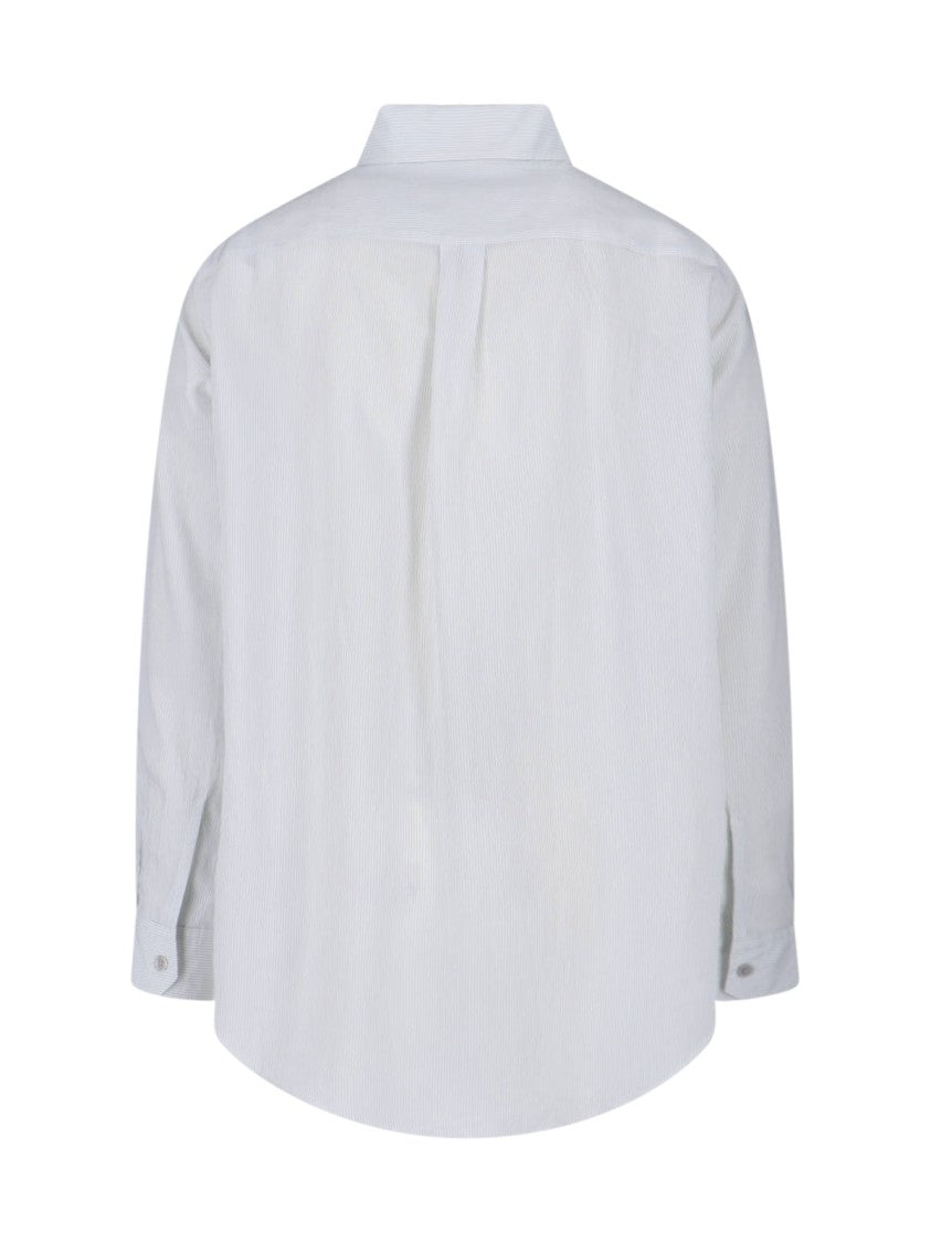 Our Legacy White Vast Striped Patterned Shirt