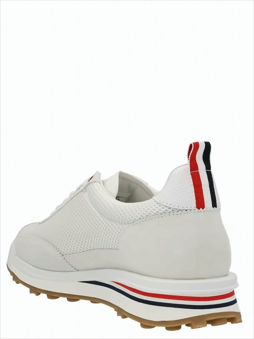 Thom Browne Sneaker With Leather And Mesh Accents