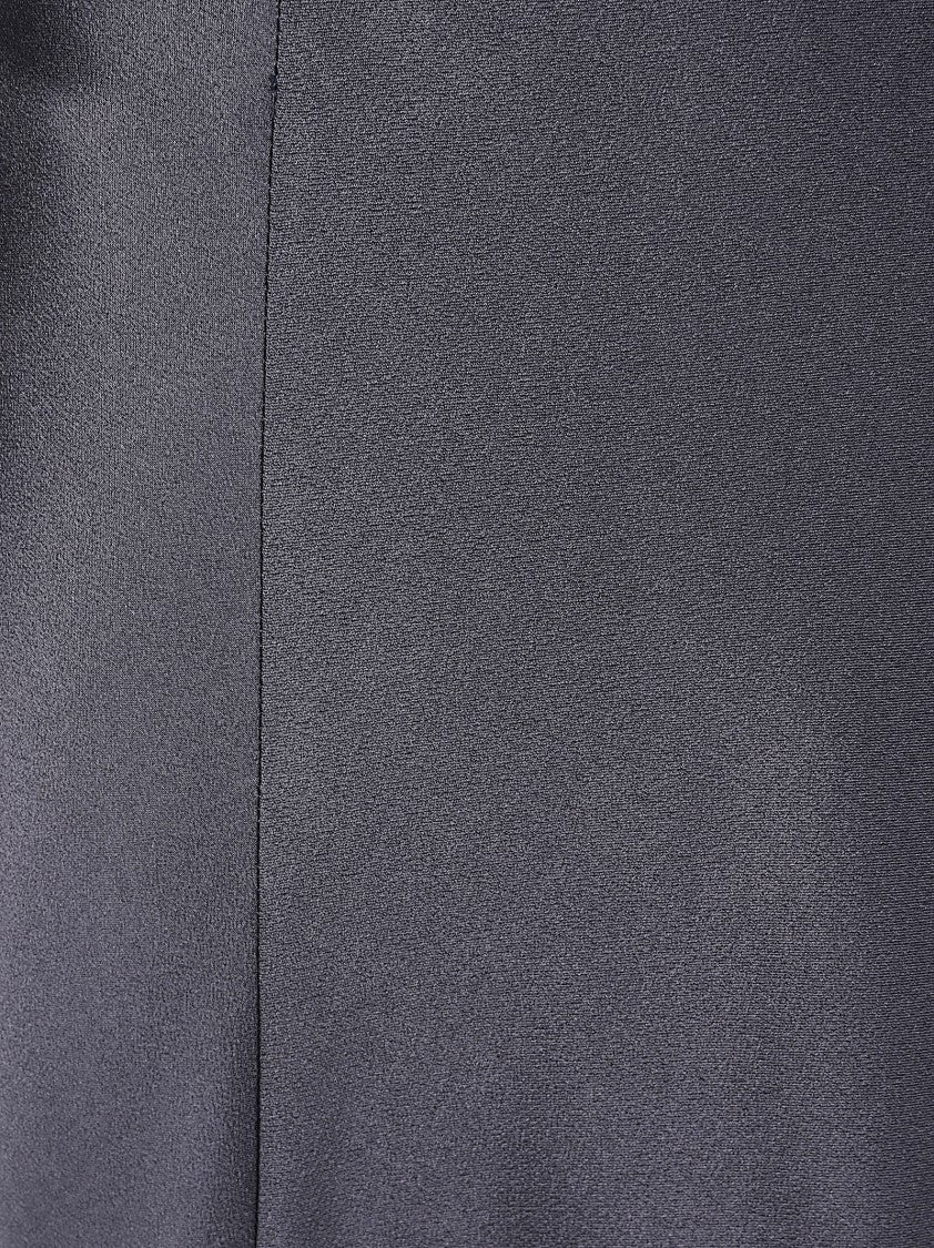 Alberta Ferretti High-Waisted Satin Finish Maxi Skirt