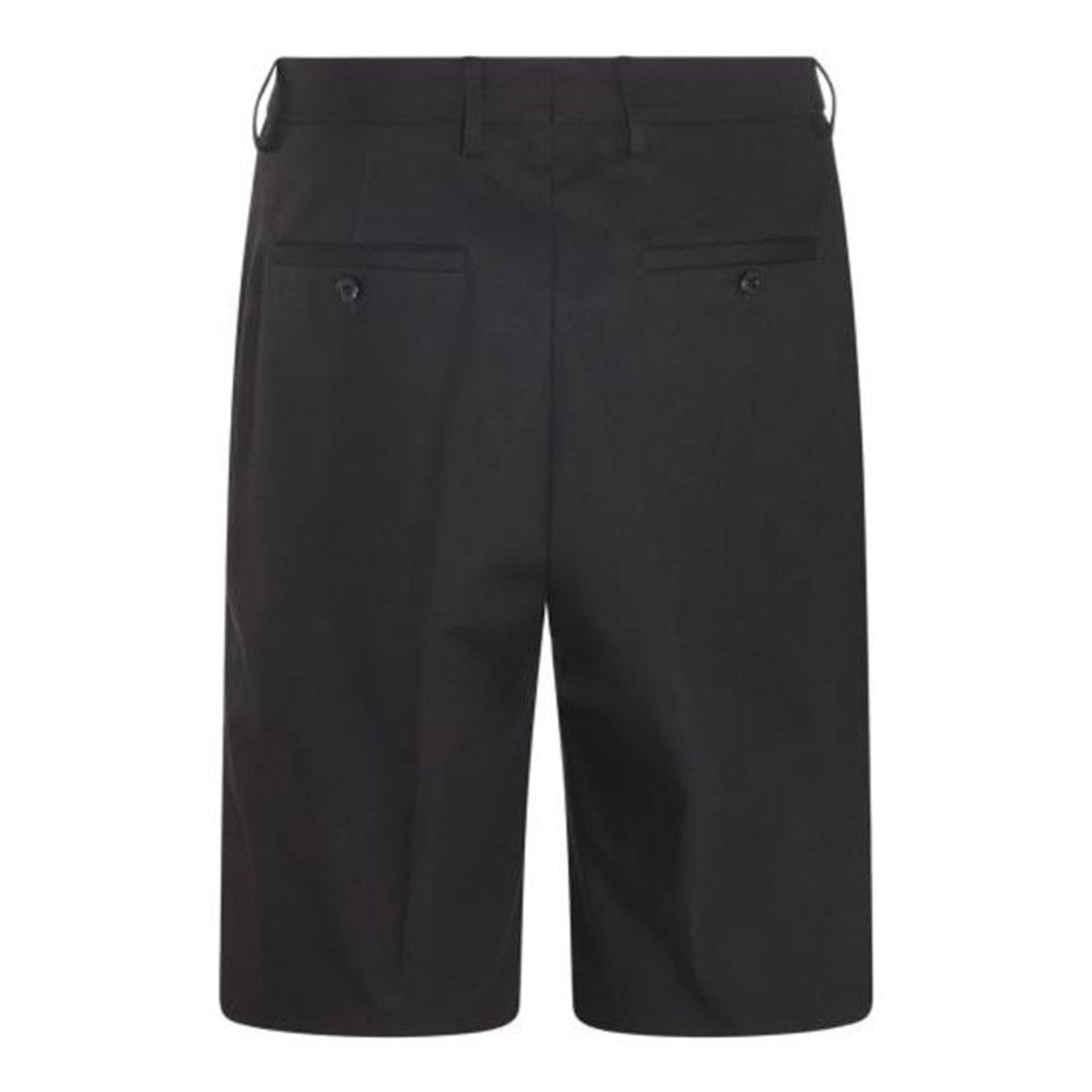 Alexander Mcqueen Black Cotton Tailored Design Shorts