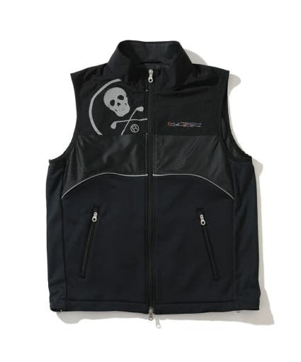 Mark&Lona Front-Zippered Sleeveless Vest With Skull Graphic