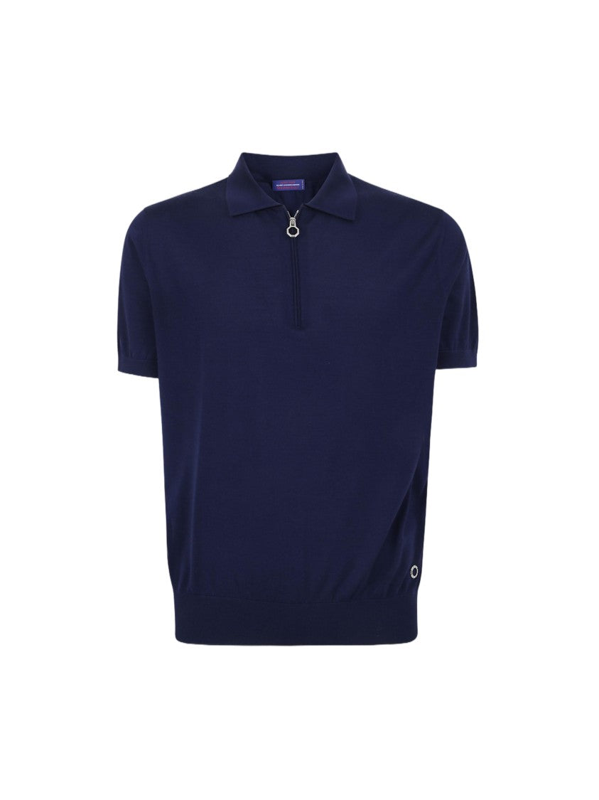Stefano Ricci Zip-Closure Polo Sweater With Fitted Waistband