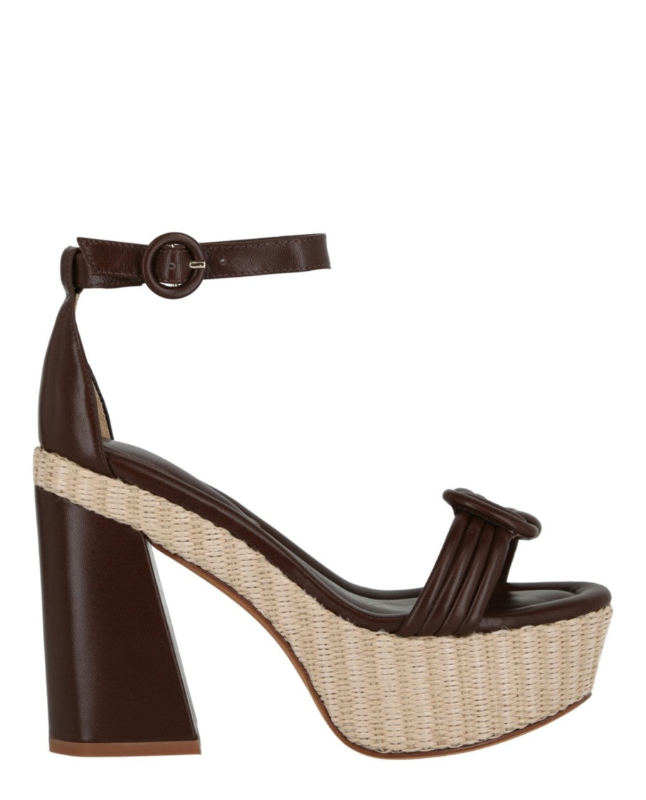 Alexandre Birman Vicky Ankle Wrap Platform Sandals