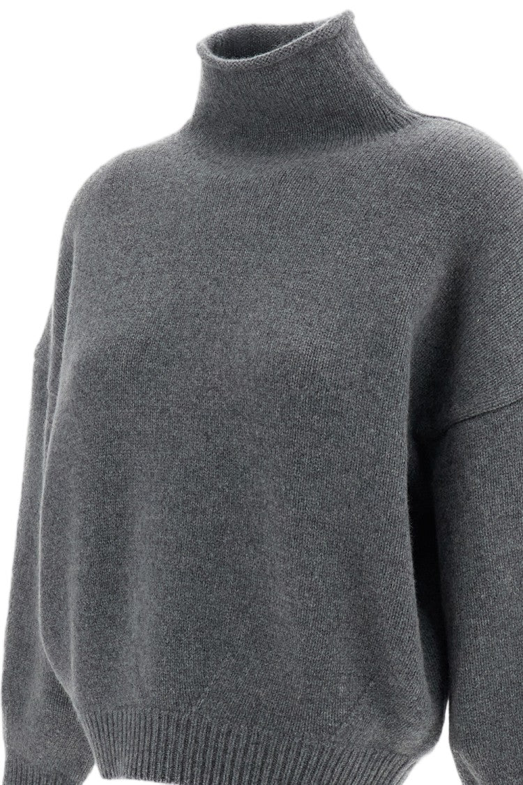 Arch4 Grey Cimmie Mock-Neck Cashmere Sweater