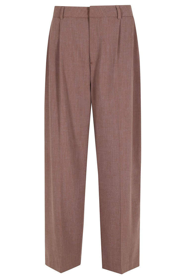 Thestroy Anthem Brick Double-Darted Wide-Leg Trousers