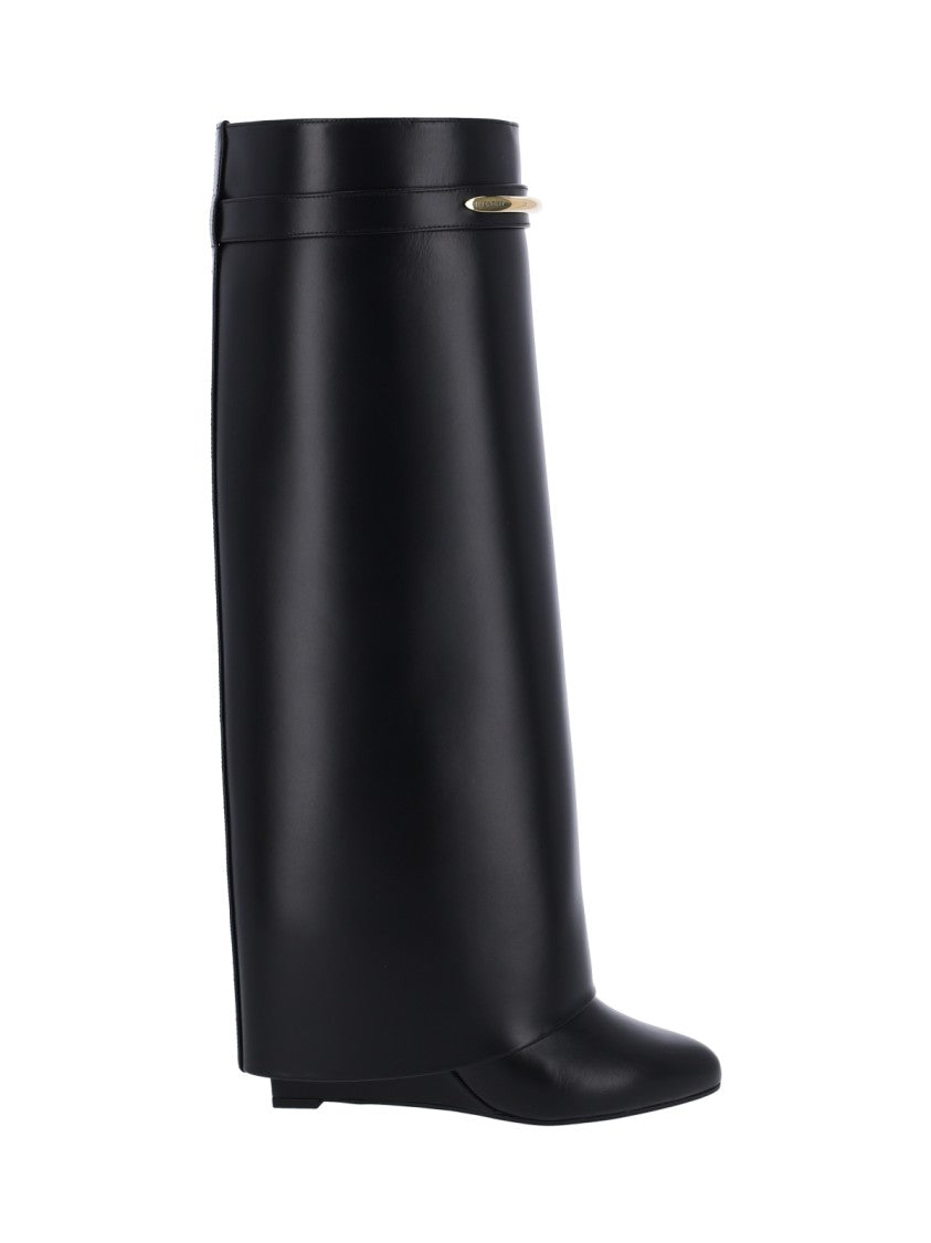 Givenchy Black Shark Pinch Calfskin Boots