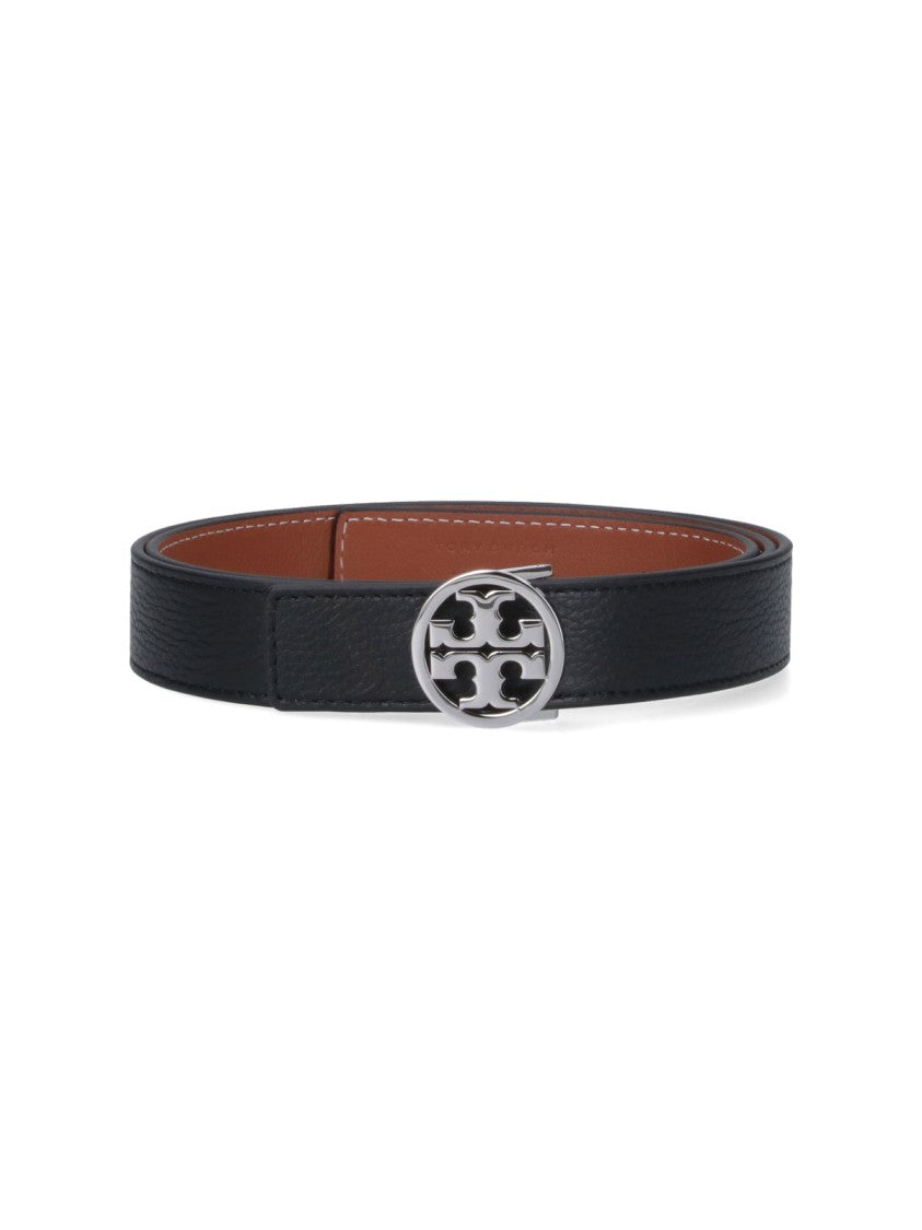 Tory Burch Smooth Black Belt