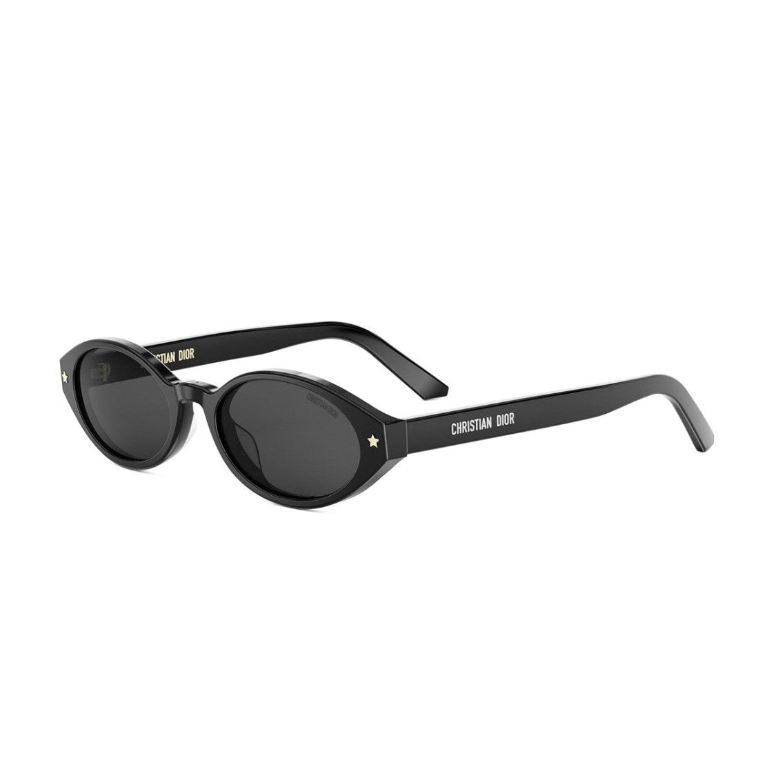 Dior Black Diorpacific R1i Metallic Star Accent Oval Sunglasses