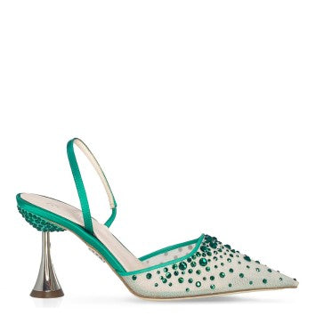 Rodo Assia 80 Emerald Strass Satin