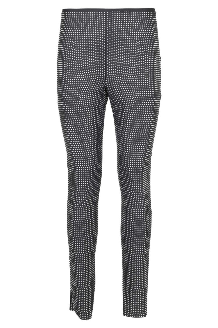 Giuseppe Di Morabito Lycra Crystal Patterned Fitted Leggings In Stretch Lycra
