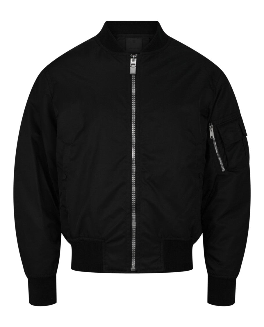 Givenchy Front-Zip Bomber Jacket With 4G Motif