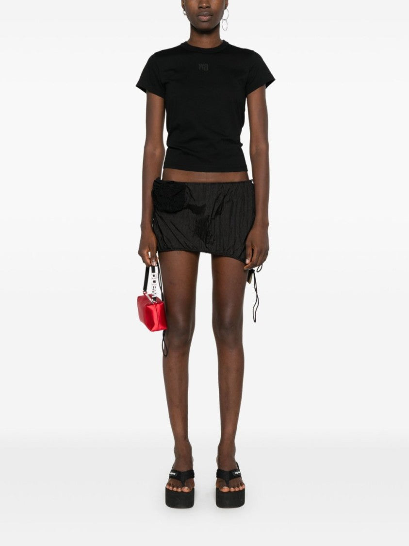 Alexander Wang Black Fitted Short-Sleeve T-Shirt
