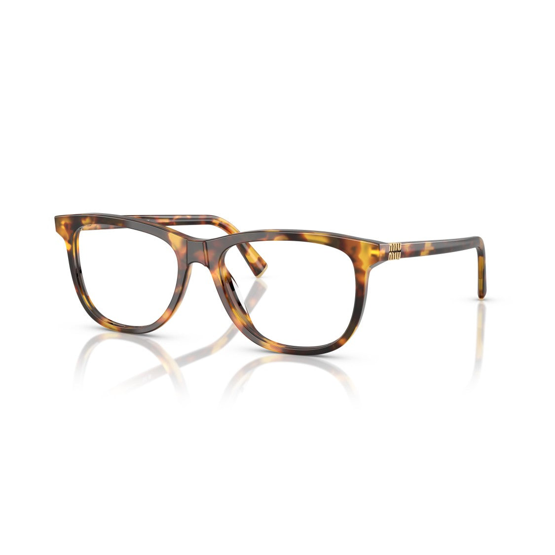 Miu Miu 0Mu 01Wv Tortoiseshell Square-Frame Eyeglasses