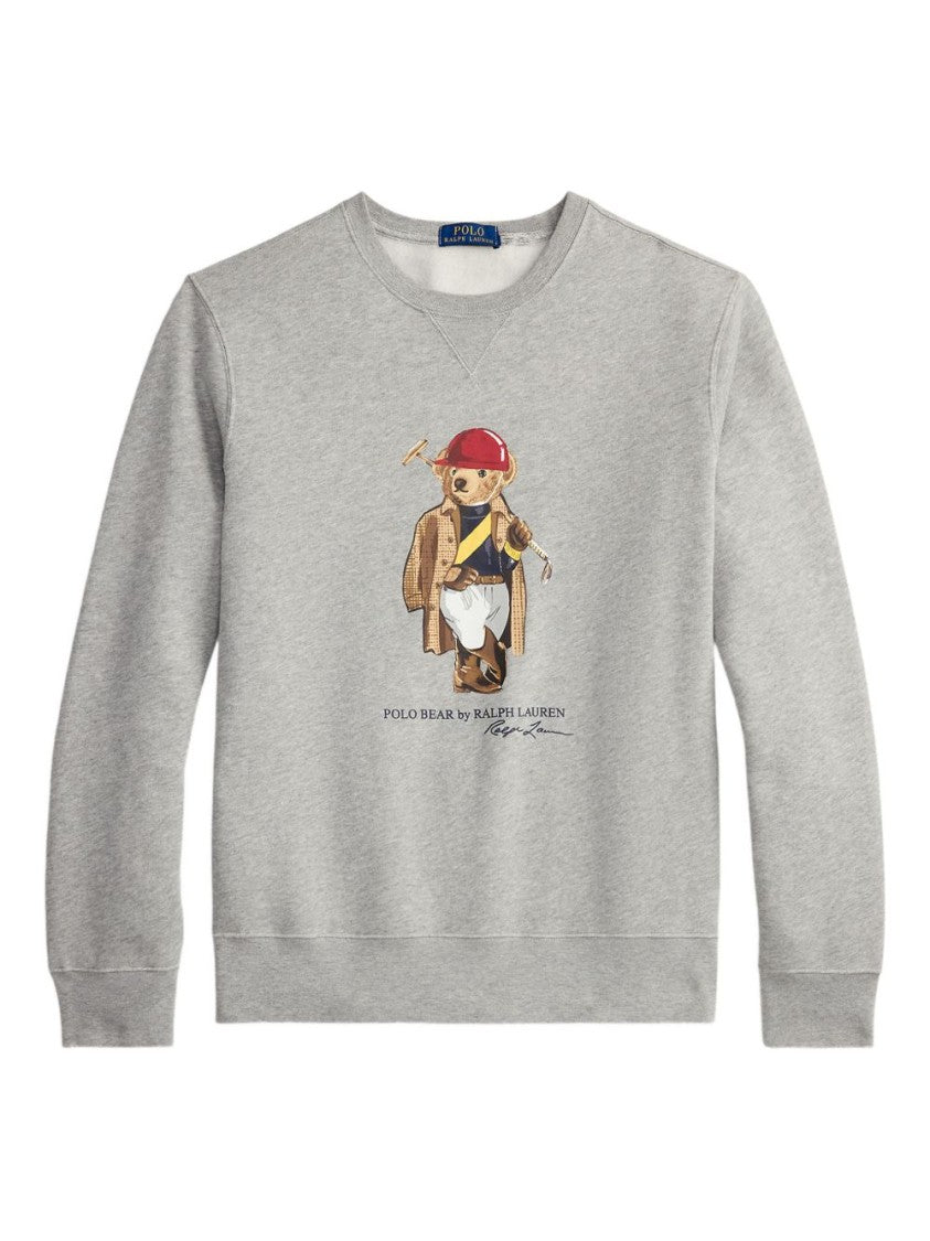 Polo Ralph Lauren Ribbed Knit Sweatshirt With Polo Bear Graphic