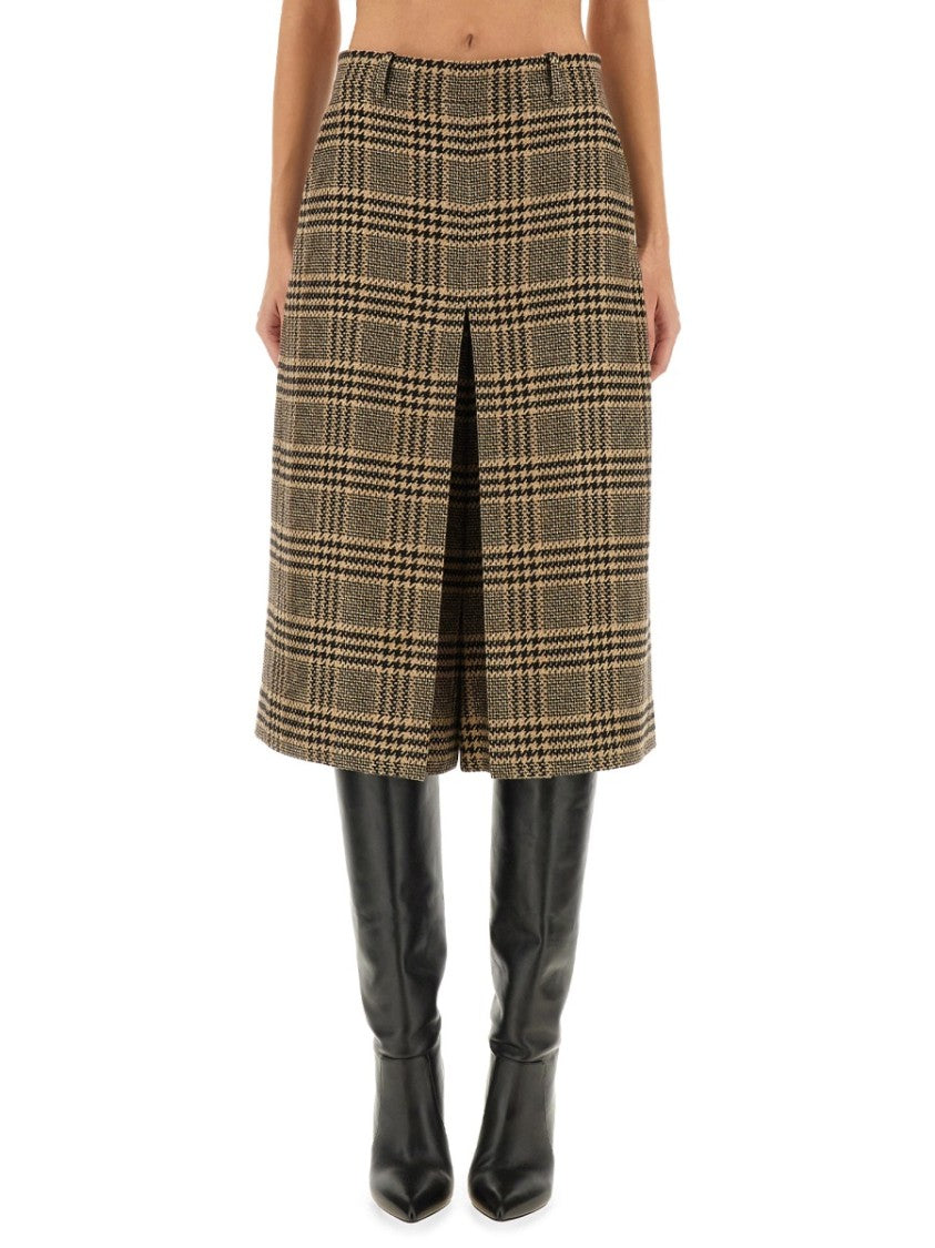 Saint Laurent Silk And Cashmere Pants Skirt