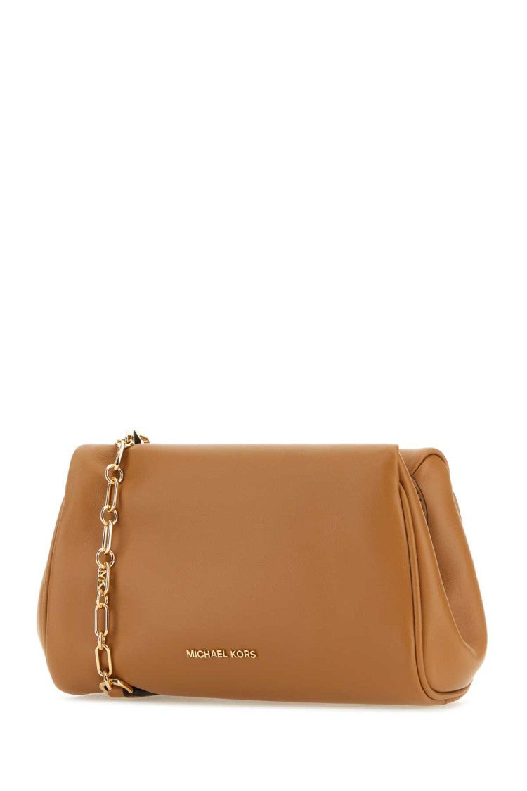 Michael Michael Kors Camel Leather Belle Crossbody Bag