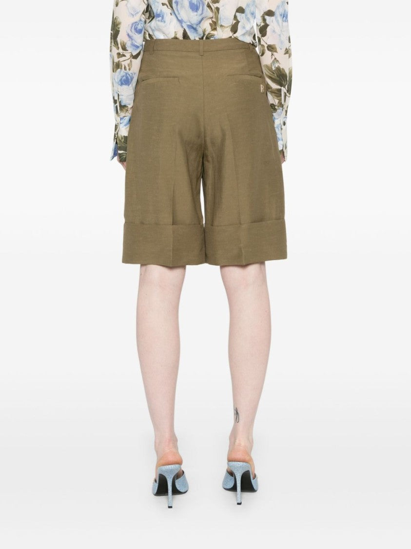 Blugirl Tailored Cuffed Wide-Leg Shorts