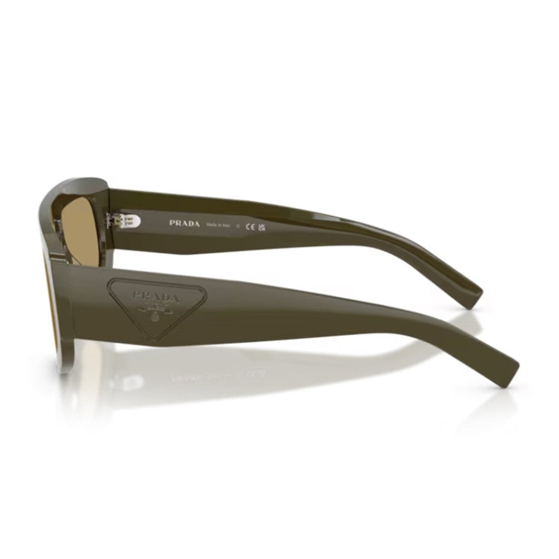 Prada Green Pr D10s Oversized Geometric Sunglasses