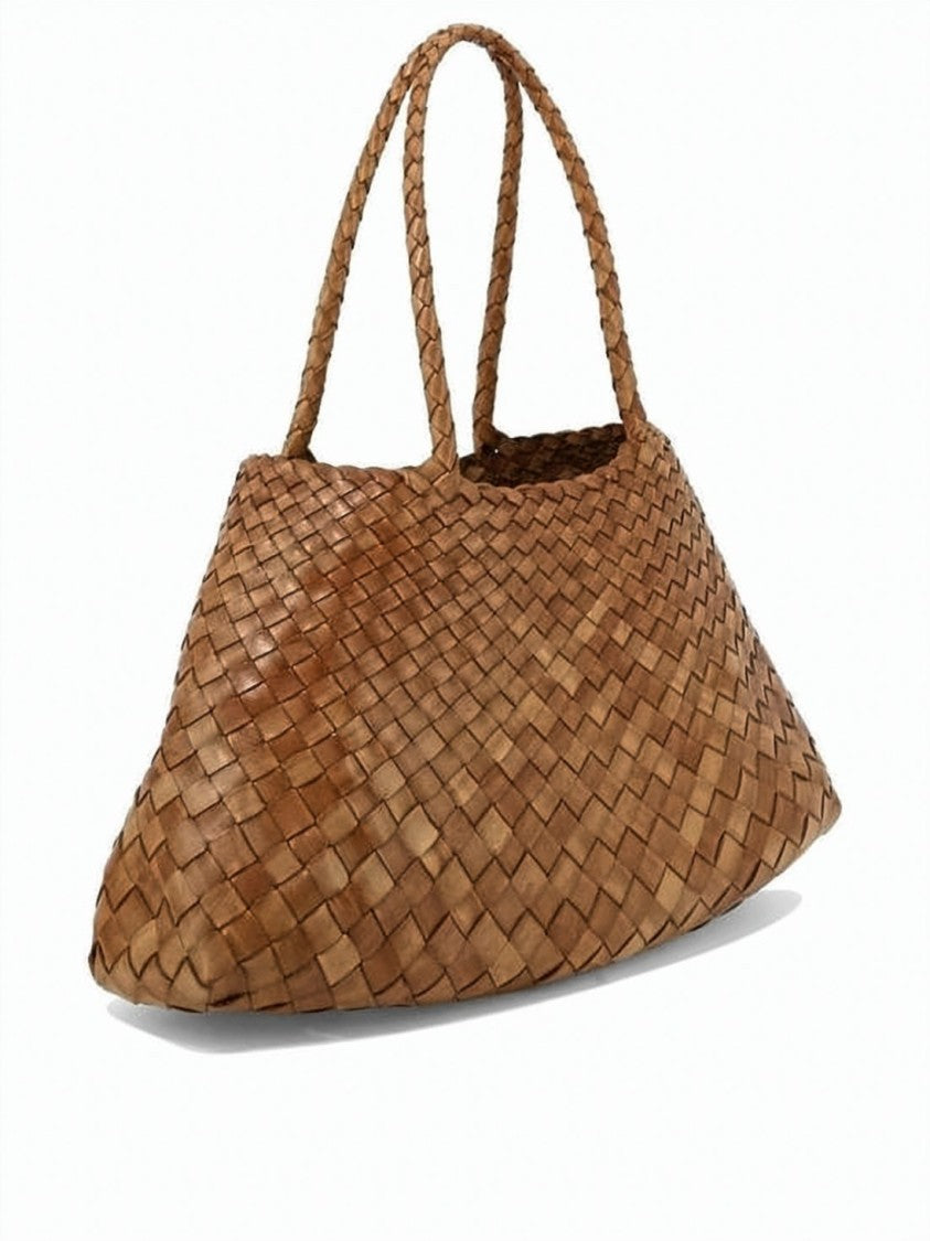 Dragon Diffusion Spacious Woven Buffalo Leather Tote