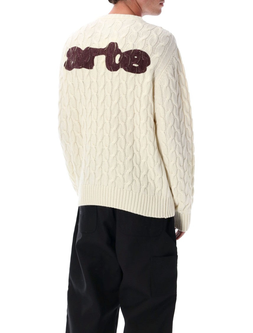 Arte Antwerp Cream Cable Knit Sweater