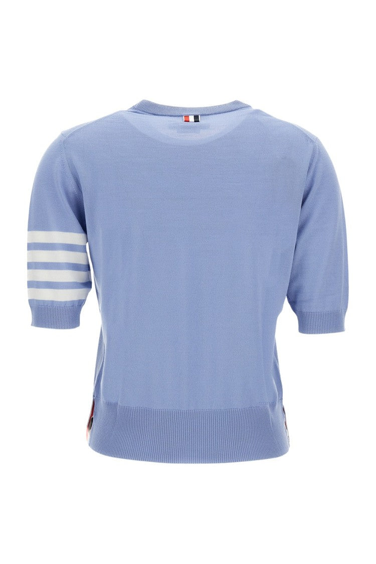 Thom Browne Merino Wool Jersey Stitch 4-Bar Tee