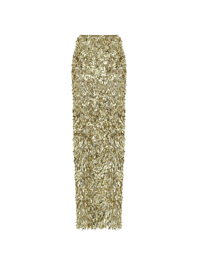 The New Arrivals By Ilkyaz Ozel Sirena Skirt Alchemy - Gold