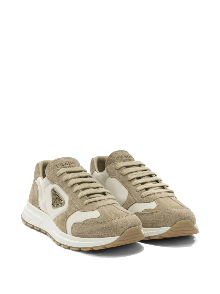 Prada Prax Low Profile Suede Sneakers