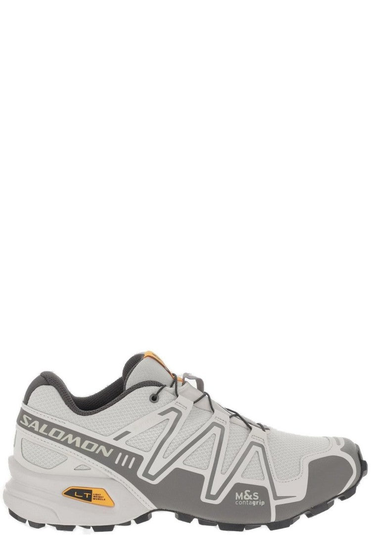Salomon Sporty Grey Sneakers With Quick-Lace System