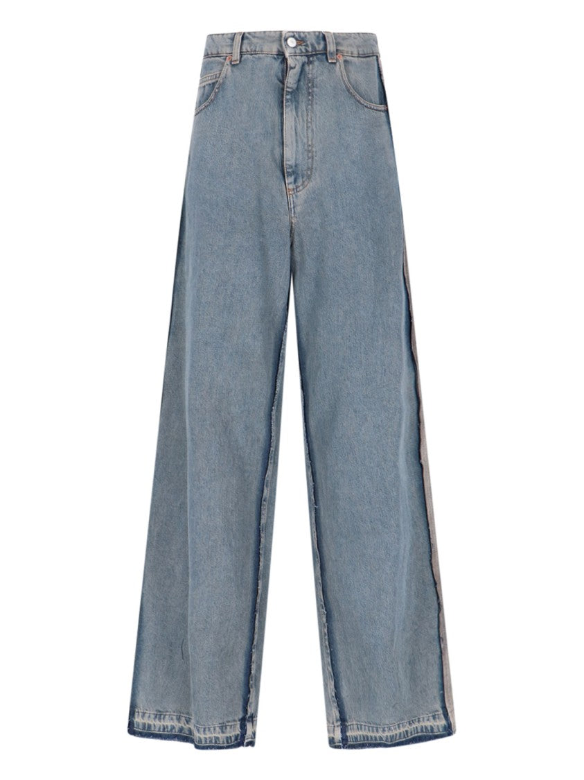 Mm6 By Maison Margiela Wide Jeans – Light Blue