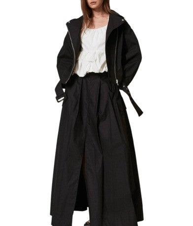 Twinset Actitude Flowing Black Maxi Skirt