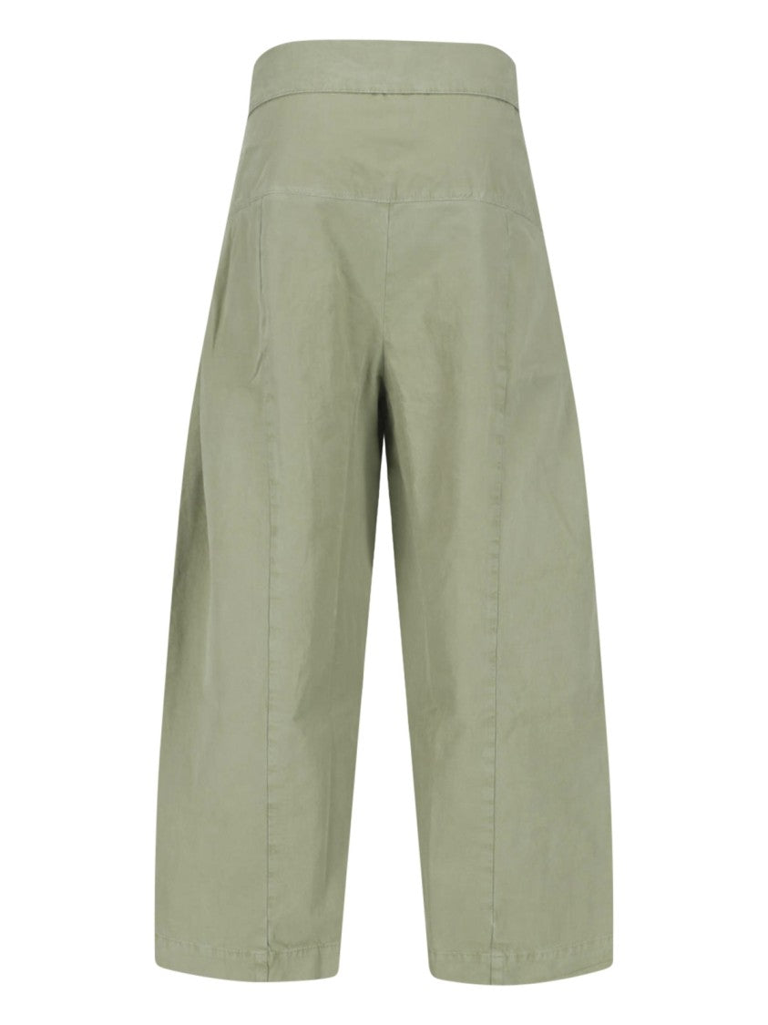 Matteau Cropped Wide-Leg Trousers With Self-Tie Belt