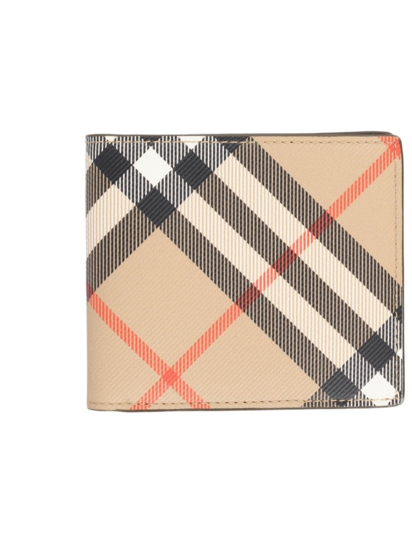 Burberry Checkered Pattern Rectangular Wallet