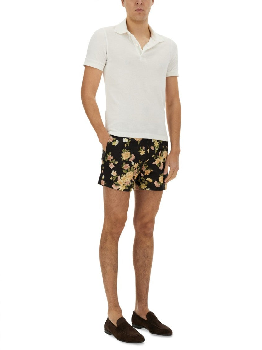 Tom Ford Floral-Patterned Swimsuit With Tailored Fit