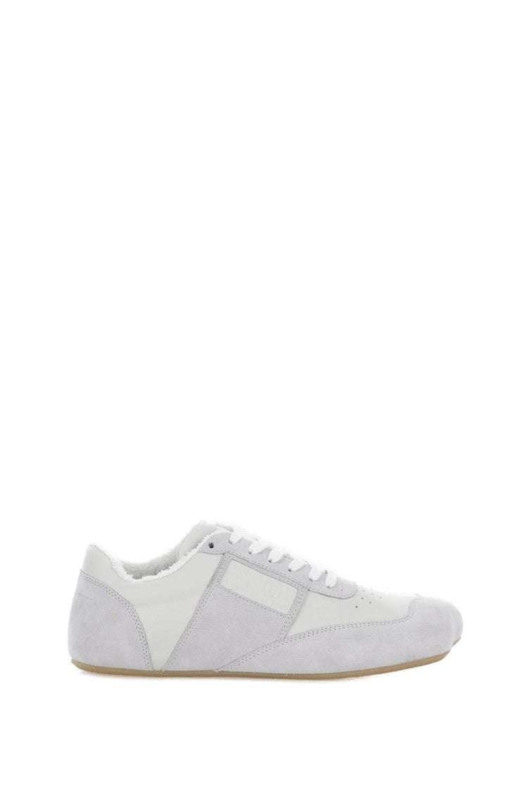 Mm6 By Maison Margiela White Leather And Suede Sneakers