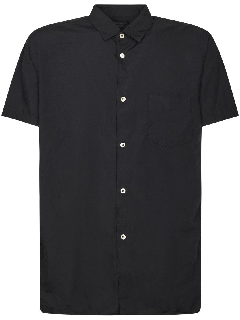 Comme Des Garçons Short-Sleeved Casual Shirt With Classic Collar
