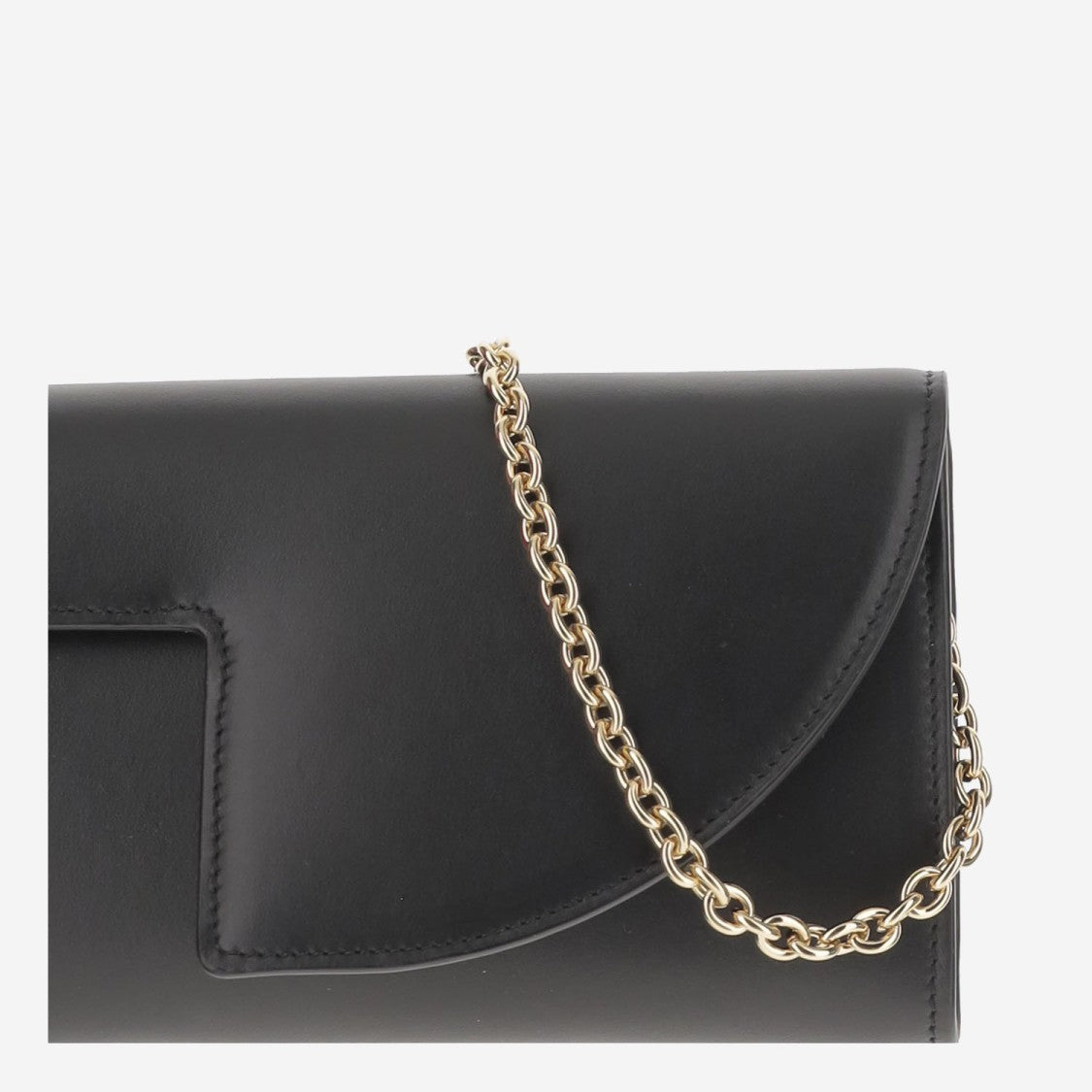 Patou Rectangular Leather Clutch Bag
